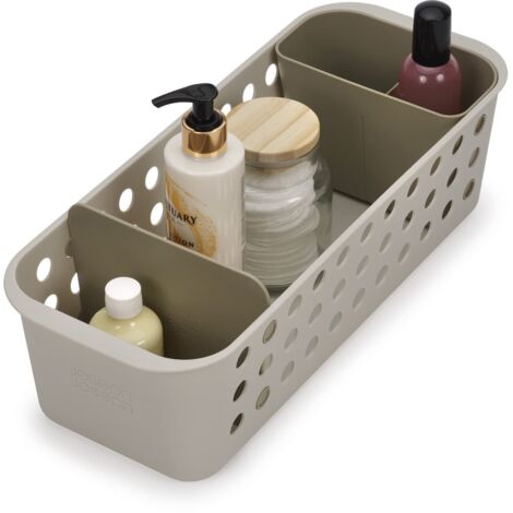 Cestino compatto JosephJoseph Joseph EasyStore Slimline, organizzatore ventilato per articoli da bagno de, vassoio rimovibile, facile da pulire, ideale per spazi ristretti.