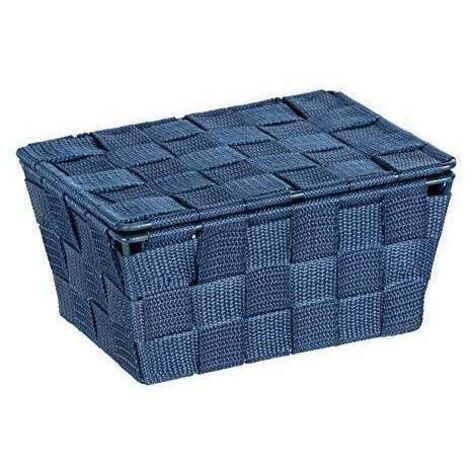 Cestino con coperchio Adria blu