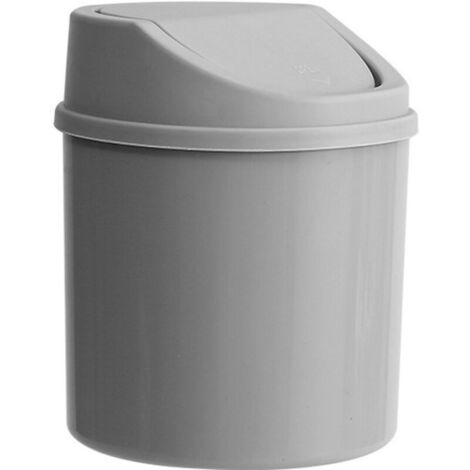 Cestino da tavolo, piccolo cestino da scrivania con coperchio, cestino in plastica riutilizzabile, cestino da tavolo per soggiorno, cucina, camera da letto, bagno e ufficio