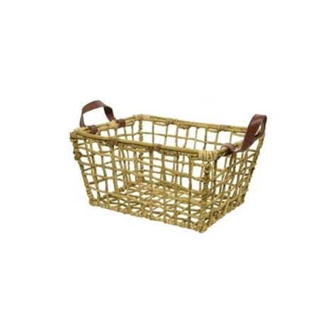 CESTINO DI MAIS INTRECCIATO 42X32XH21CM RETTANGOLA