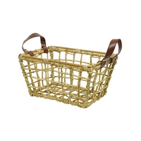 CESTINO DI MAIS INTRECCIATO 46X36XH23CM RETTANGOLA
