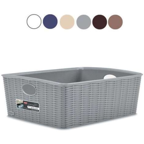 Cestino Elegance High Cashmere Cm 25X20 H 10 Stefanplast