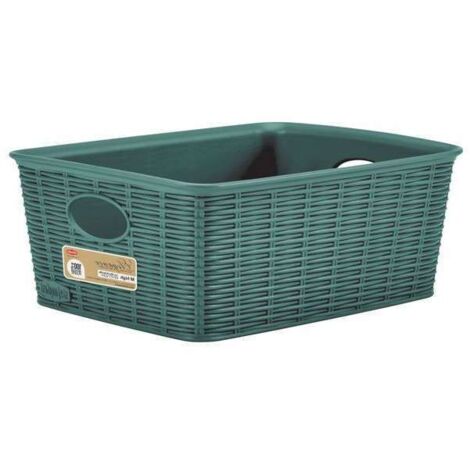 Cestino Elegance High Green Cm 36X29 H 13 Stefanplast