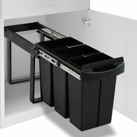 PATTUMIERA ESTRAIBILE per BASE CUCINA; ECOLOGICA Secchi 2x8L - Planet Cucina