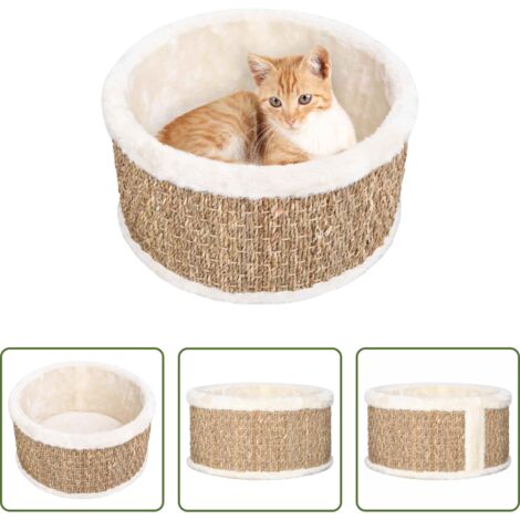 Cestino gatto -  Cestino Rotondo per Gatti 36 cm in Giunco