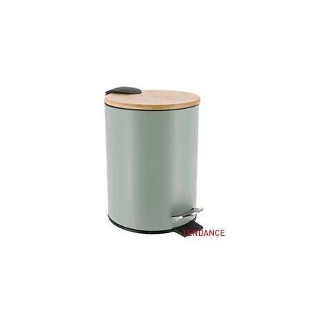 Cestino in metallo drop-brake 3l - verde pastello bambù - Tendance