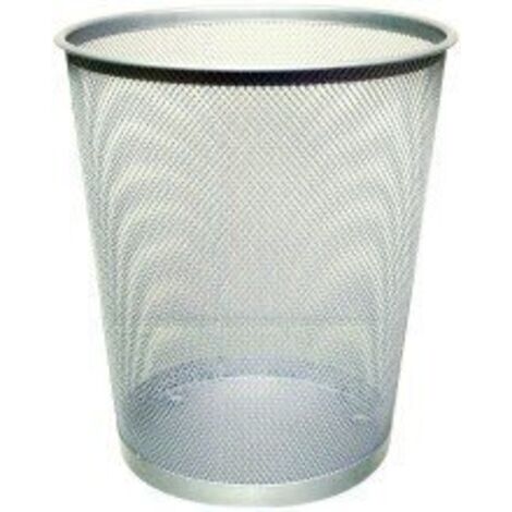 Cestino in metallo q-connect griglia grigia 295x345 mm