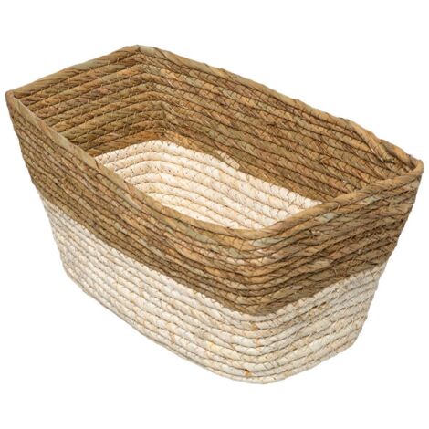 Cestino in paglia mix n modul 15x31cm naturale - 5five