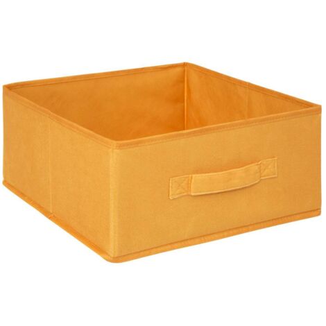 Cestino in velluto mix n modul 31x15cm giallo - 5five