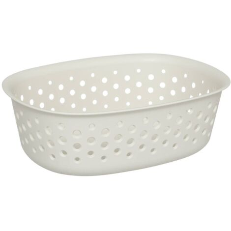 Cestino multiuso in plastica Tila 0,8 L crema