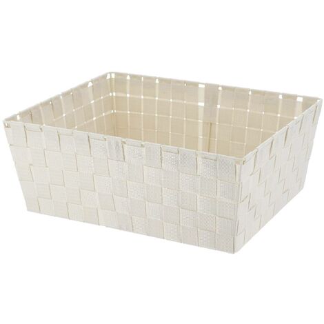 Cestino per abiti in poliestere l31,5xp39xh15 cm - avorio - Tendance