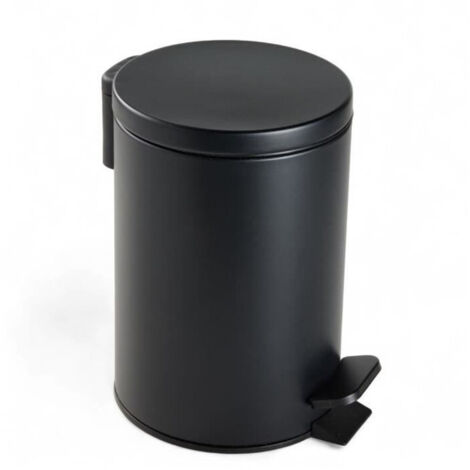 Cestino per bagno - TODAY - UTILITY - 3 L - Ø 17 x H 25 cm - Polipropilene - Soft Black