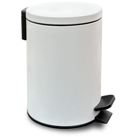 Cestino per bagno - TODAY - UTILITY - 3 L - Ø 17 x H 25 cm - Polipropilene - Soft White