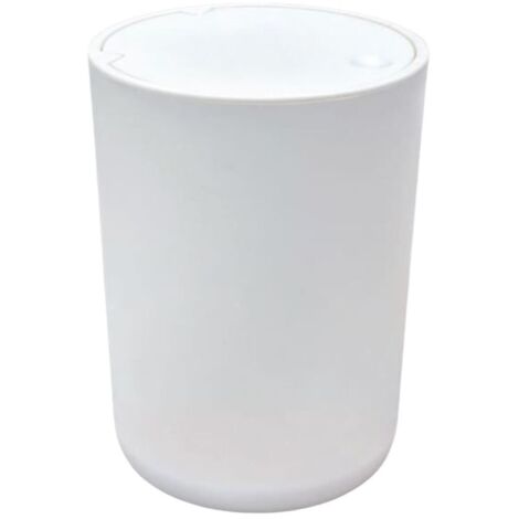 Cestino per bagno - TODAY - UTILITY - 8,5 L - Ø 21 x H 29 cm - Polipropilene - Bianco