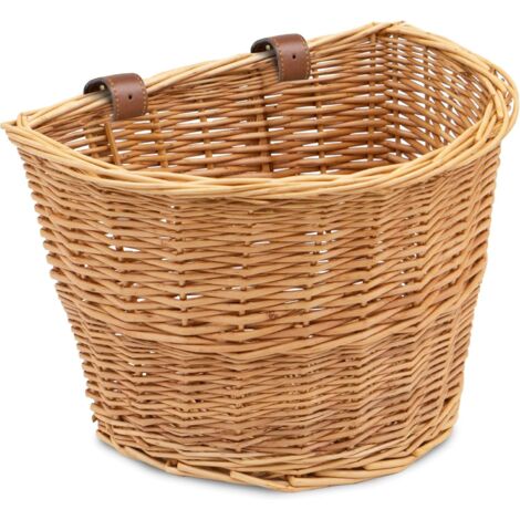 Cestino per bicicletta unisex, compatibile con la maggior parte delle bici: beach cruiser, cyclette, bici elettrica, bici da strada, marrone chiaro.