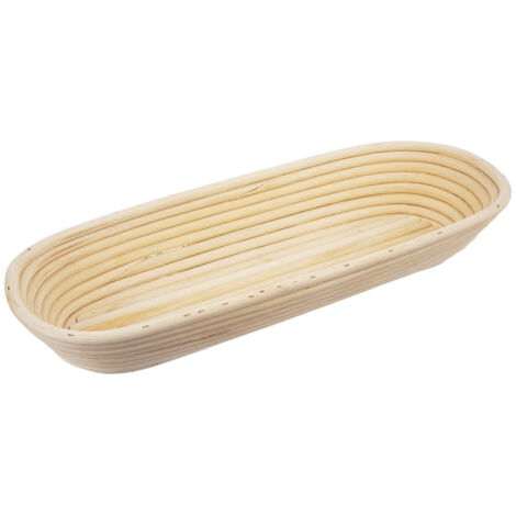 Cestino per la lievitazione dell'impasto del pane in rattan 1,5 kg / 43x16x7 cm