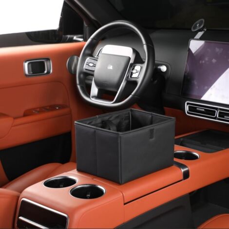 Cestino per la spazzatura dell'auto a prova di perdite, sacco universale per la spazzatura dell'auto da appendere, organizer multiuso per viaggi all'aperto, cestino pieghevole per camion, SUV, casa, u