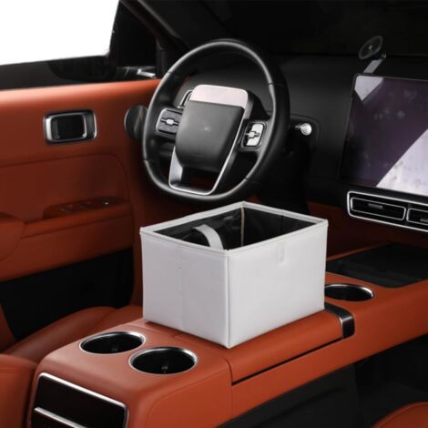 Cestino per la spazzatura dell'auto a prova di perdite, sacco universale per la spazzatura dell'auto da appendere, organizer multiuso per viaggi all'aperto, cestino pieghevole per camion, SUV, casa, u