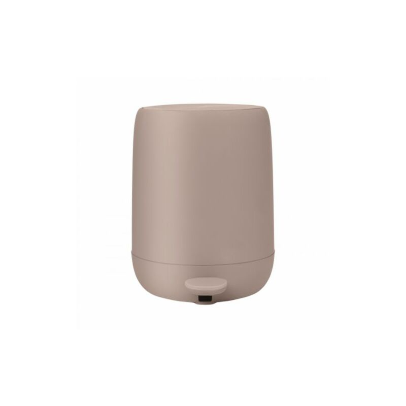 Cestino Bagno Con Pedale In Acciaio Inox Azzurro Polvere 3L E Secchio Interno Estraibile