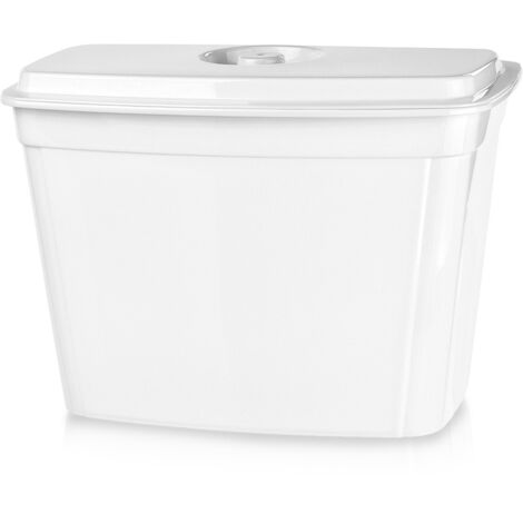 CESTINO PER RIFIUTI DA ANSA CON COPERCHIO, BIANCO, 4L