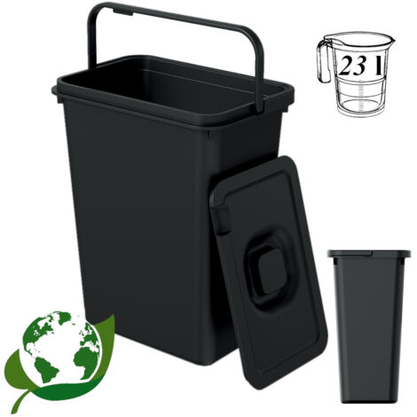 Cestino per rifiuti SYSTEMA BASICA NKS23W - nero per la raccolta differenziata