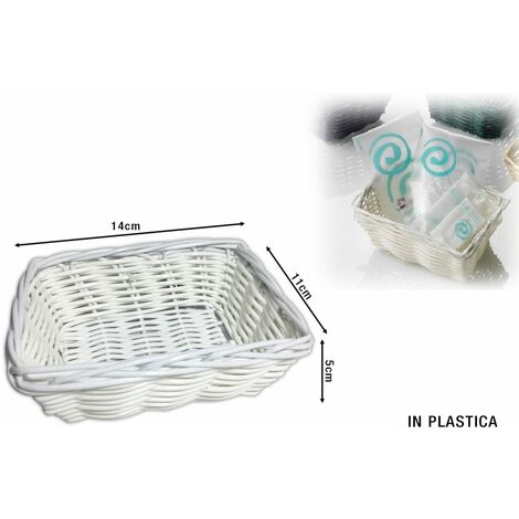 Cestino Plastica Rettangolare 30X14X12,5 vendita online - negozio