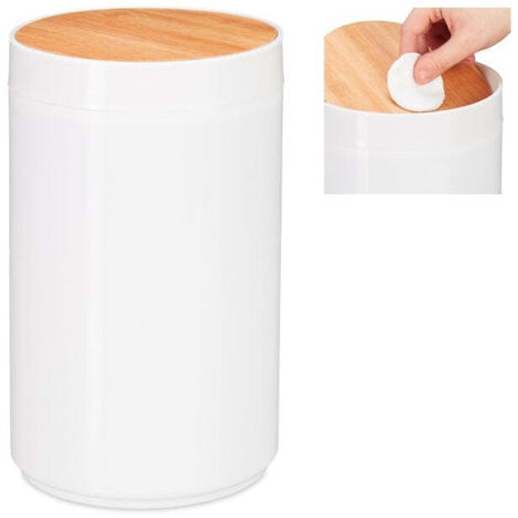 Cestino porta cosmetici con coperchio girevole in bambu 88303723 88303723 88303723 88303723 88303723 88303723 88303723 88303723 88303723 88303723 88303723 88303723