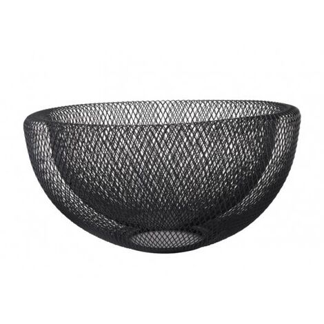 Cestino Porta Frutta Eva doppio filo nero 24,5 cm
