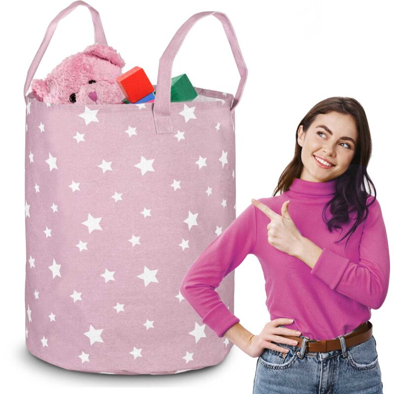 Cestino portagiochi Nukido - rosa