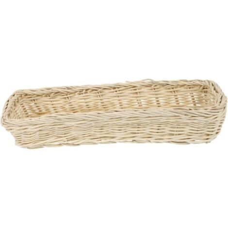 Cestino portaposate intrecciato di piccole dimensioni, cestino portaoggetti da tavolo in rattan per la casa