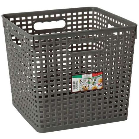 Cestino Rattan Cm 40X26 H 11 Lega