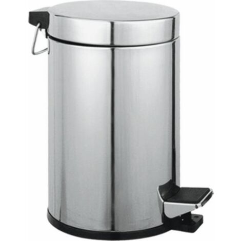 Cestino Rifiuti Bagno Acciaio Inox 5Lt  20X27Hcm Maurer Aqua
