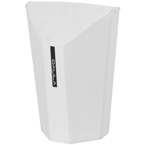 Cestino salvaspazio in plastica modello dalila dim. cm(lxpxh):24x17x33  bianco Feridras