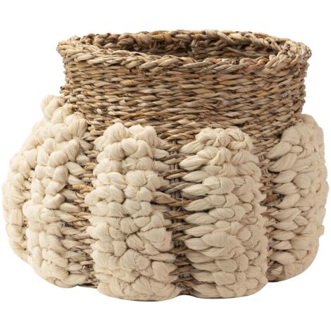 Cesto Algodon Natural 55X55X37 Cm