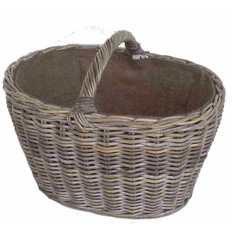 Cesto cloe ovale gr cm 64x47xh47/37 con fodera juta