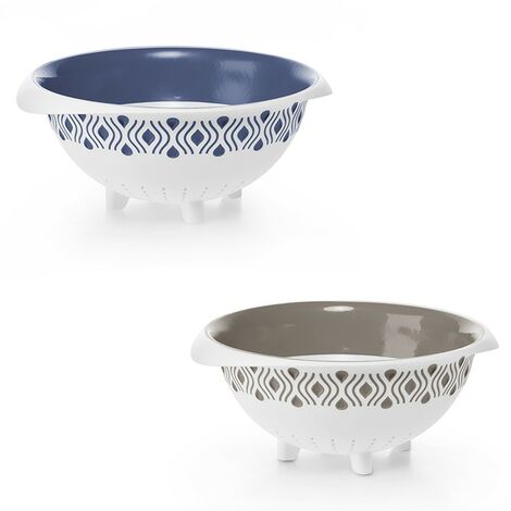 cesto con manico bianco blu tortora per cucina lavello in plastica 28cm - colorigenerali: TORTORA - MISURA: BASE