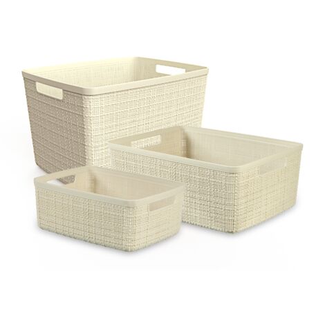 Cesto Curver Jute marrón 28x28x27