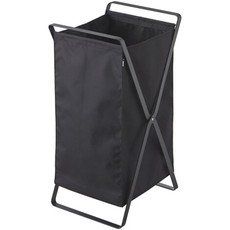 Cesto  da lavanderia nero Tower - L30 cm