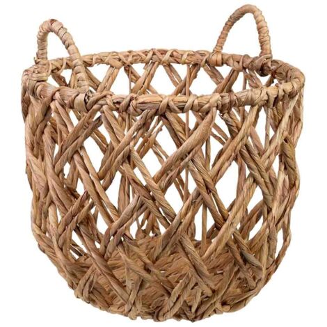Cesto de fibra natural marron D40x33/23