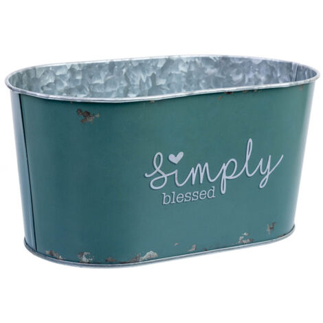 Cesto de metal azul 22,5x13,7x11,3  B20x11