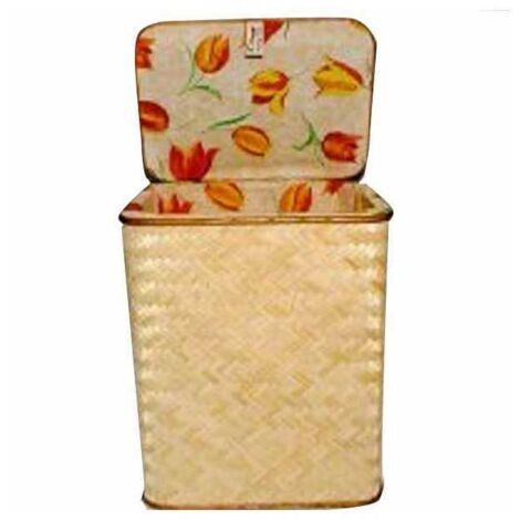 Cesto de mimbre con cojín 38X28 H.51 20781