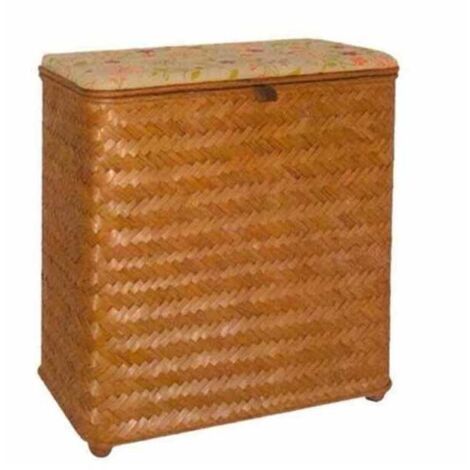 Cesto de mimbre con cojín para 2 plazas 60X30 H.60 24721