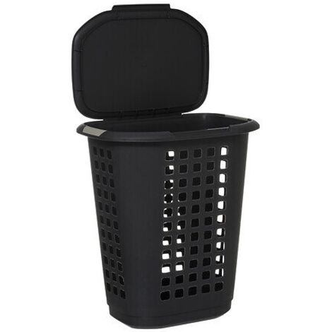 Cesto de plástico hugger 63l gris - 5five
