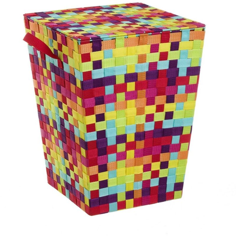 

Cesto de ropa de polipropileno multicolor de 50x38x38 cm
