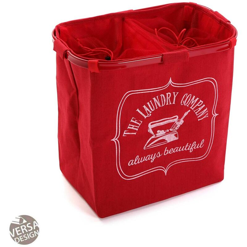 

Bhd - Cesto De Ropa Doble Rojo