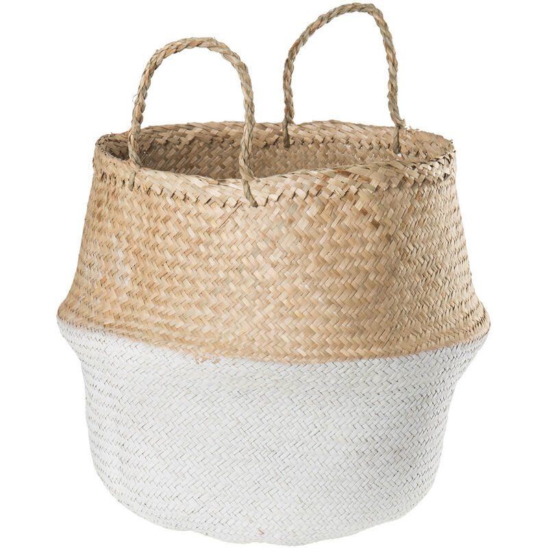 

Cesto Kahs Dipeado SKLUM - Ø40 x 38 cm Blanco