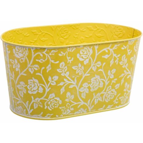 Cesto metalico amarillo 22,5x13,5x11,5  B20x11
