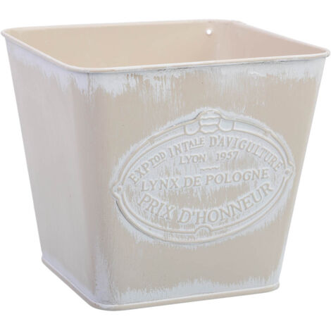 Cesto metalico blanco 14,5x13x10,5