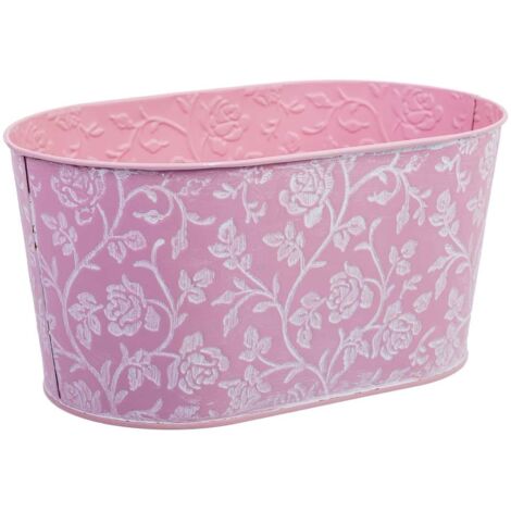 Cesto metalico rosa 22,5x13,5x11,5  B20x11