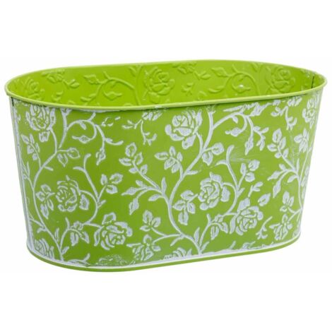 Cesto metalico verde 22,5x13,5x11,5  B20x11